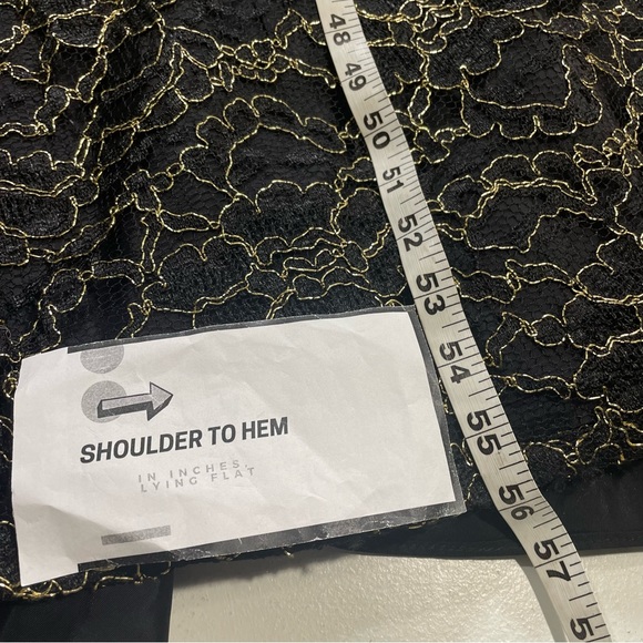 Vintage 1990s Stunning Tadashi Floor Length Long Sleeve Gown 14 - Picture 8 of 15